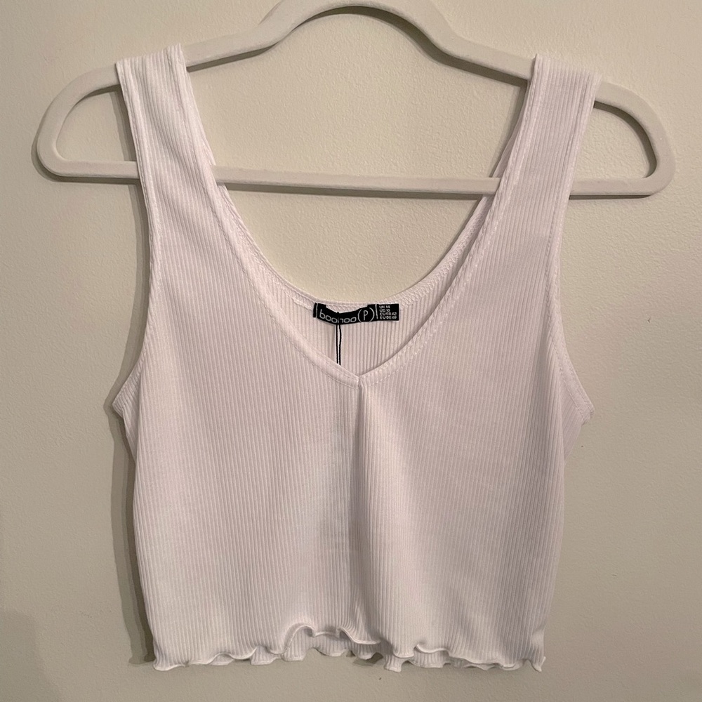 Boohoo Petite Ribbed Tank